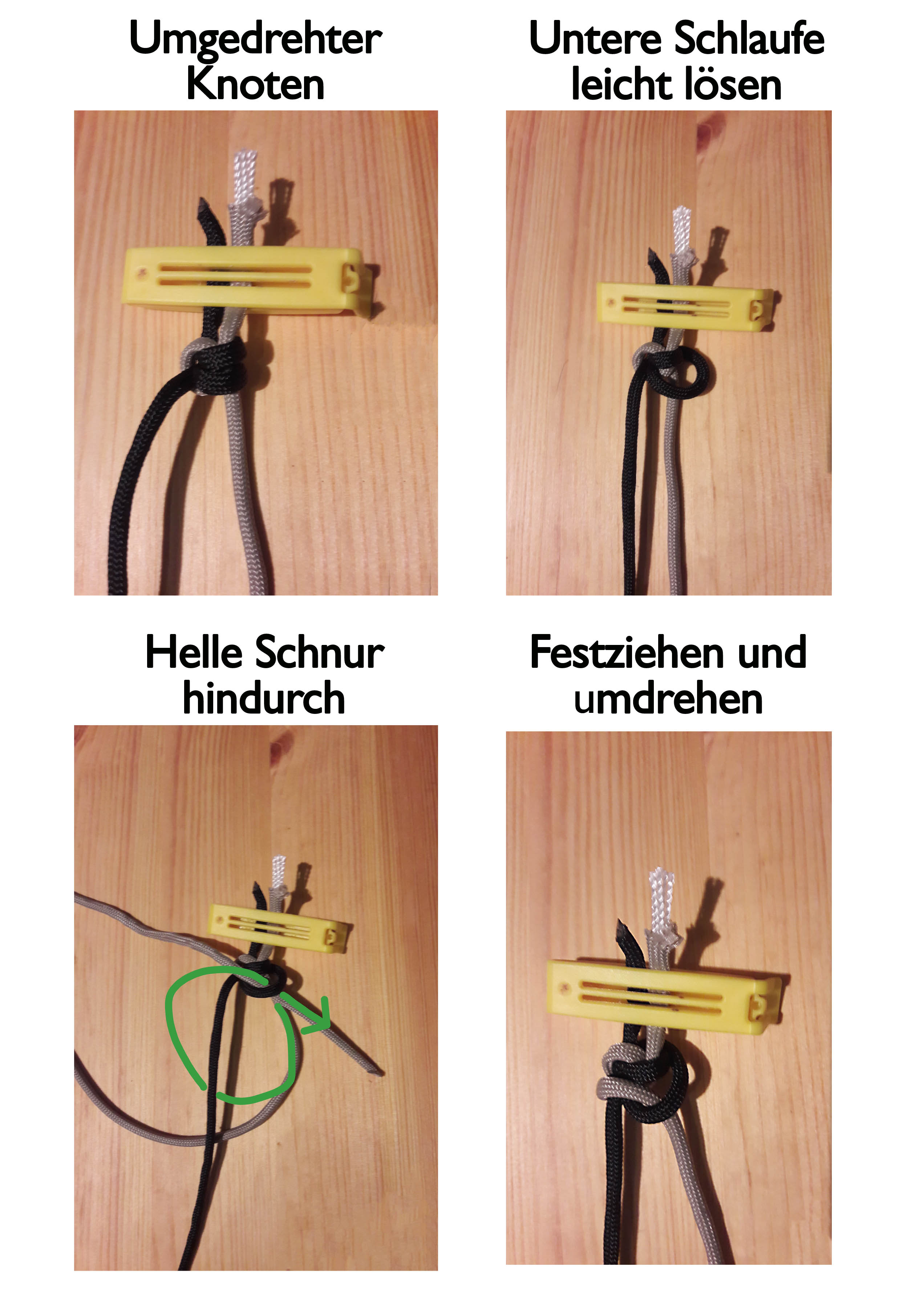 Snake Knot Armband im weiteren Verlauf